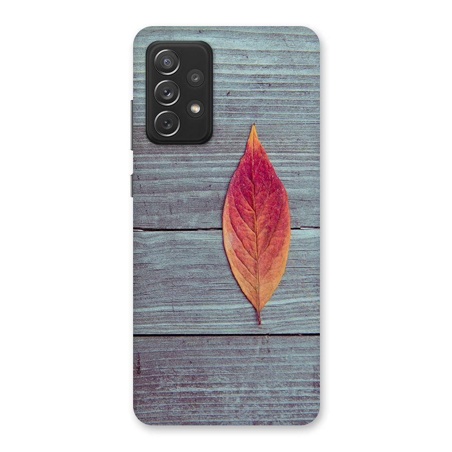 Classic Wood Leaf Back Case for Galaxy A72