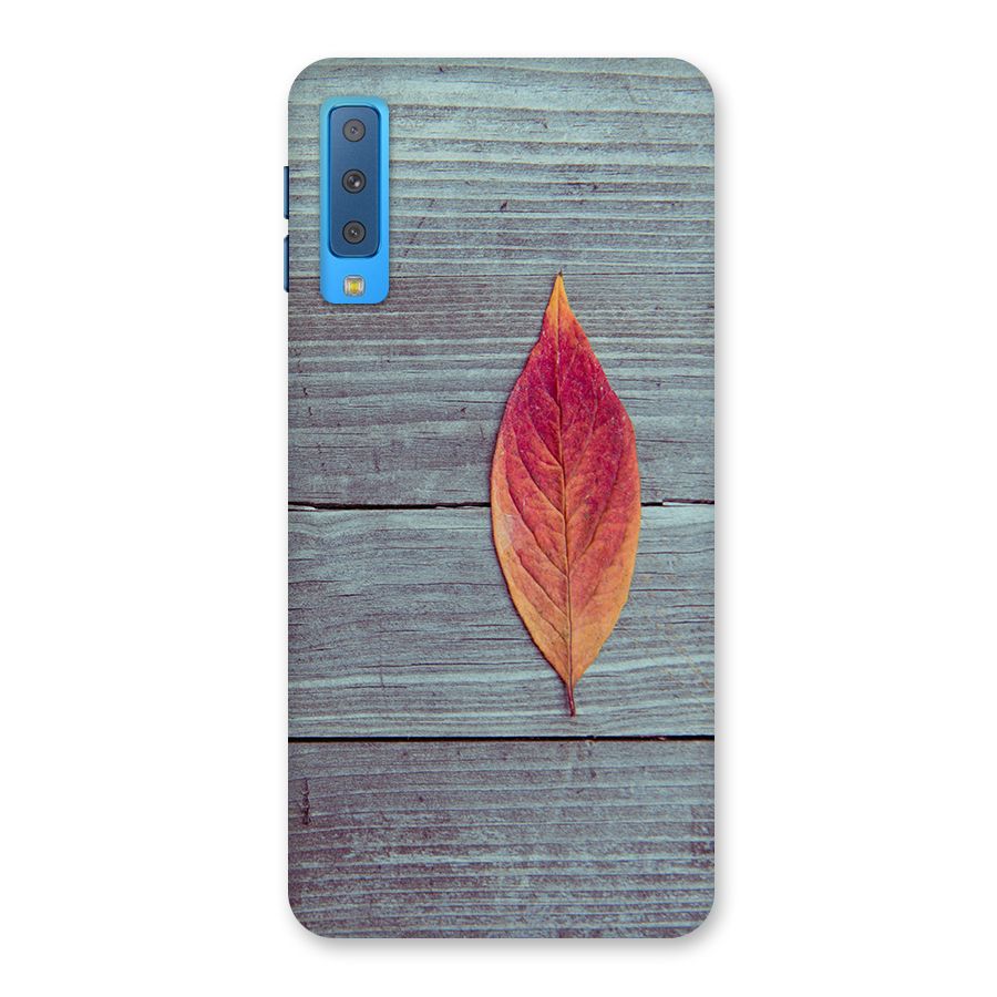 Classic Wood Leaf Back Case for Galaxy A7 (2018)