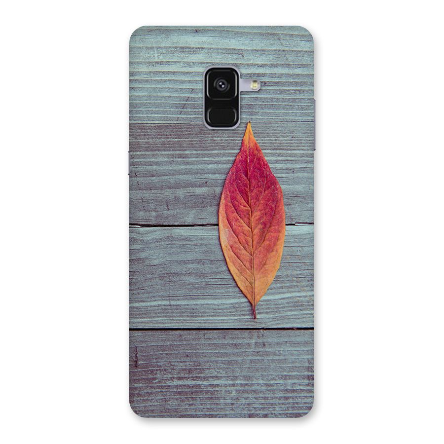 Classic Wood Leaf Back Case for Galaxy A8 Plus