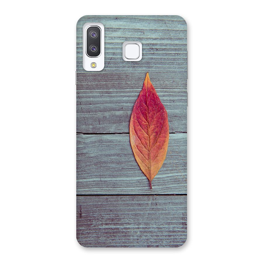 Classic Wood Leaf Back Case for Galaxy A8 Star