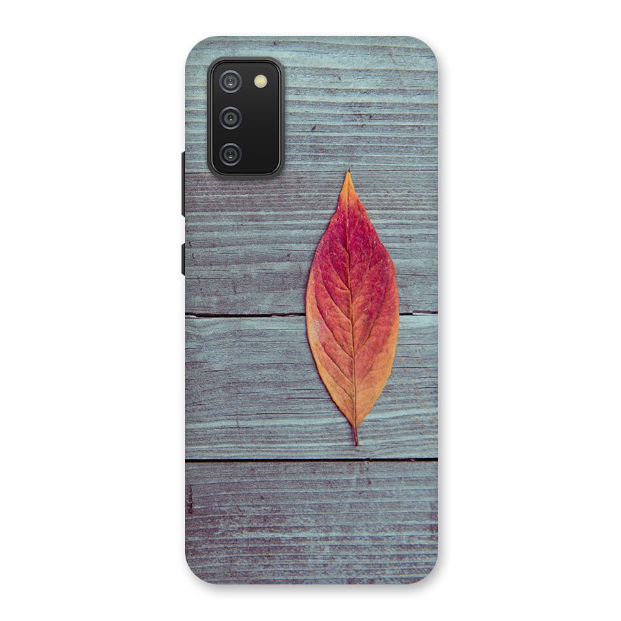Classic Wood Leaf Back Case for Galaxy M02s