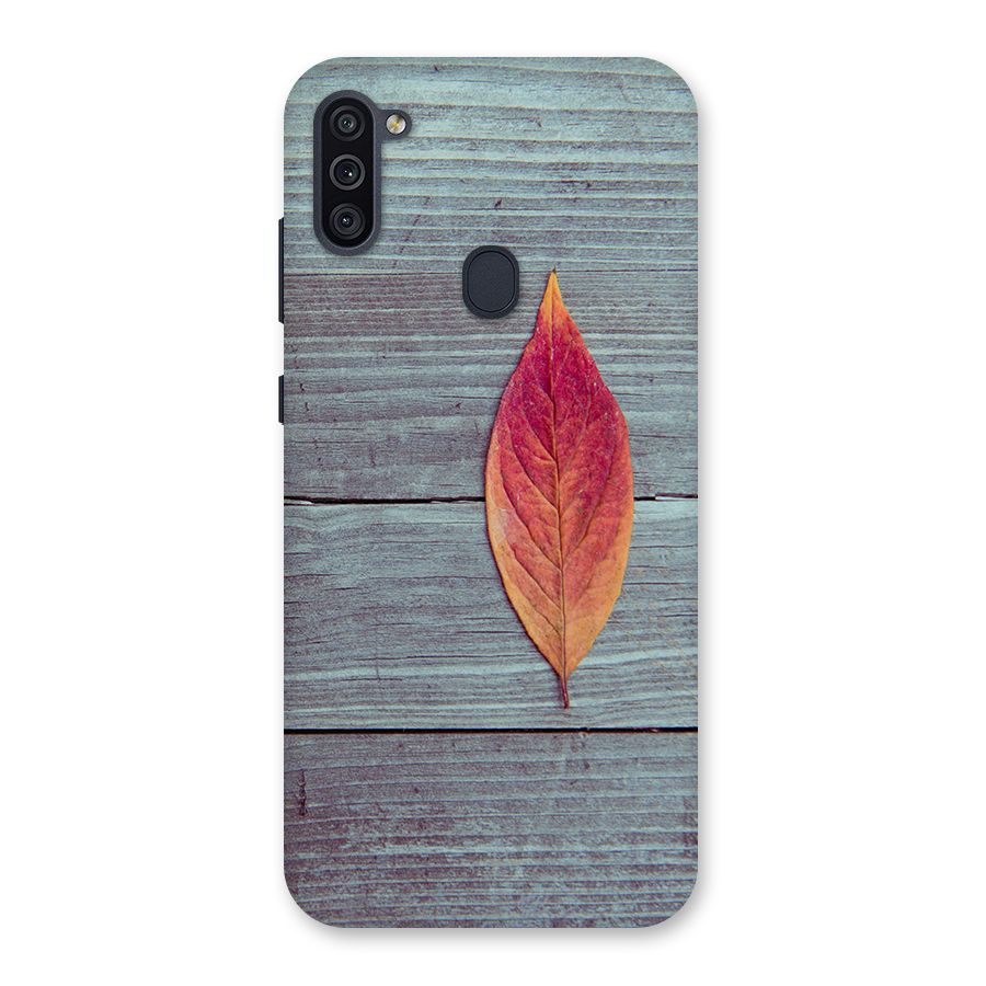 Classic Wood Leaf Back Case for Galaxy M11