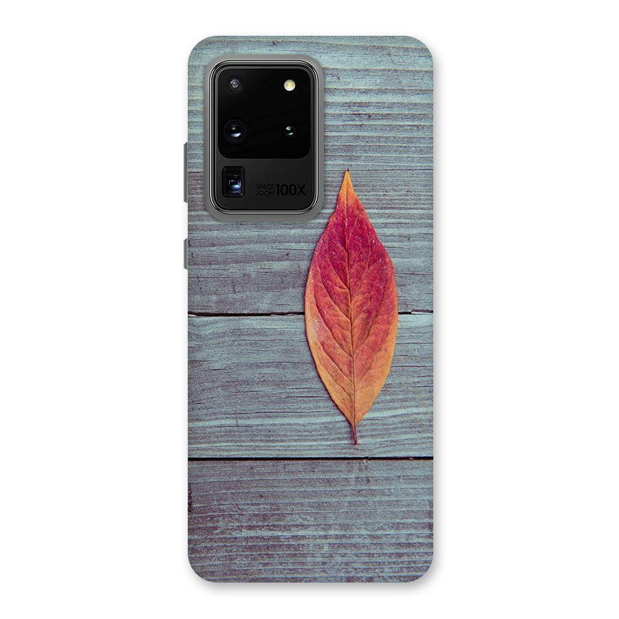 Classic Wood Leaf Back Case for Galaxy S20 Ultra