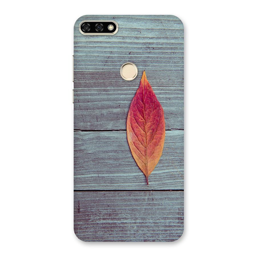 Classic Wood Leaf Back Case for Honor 7A