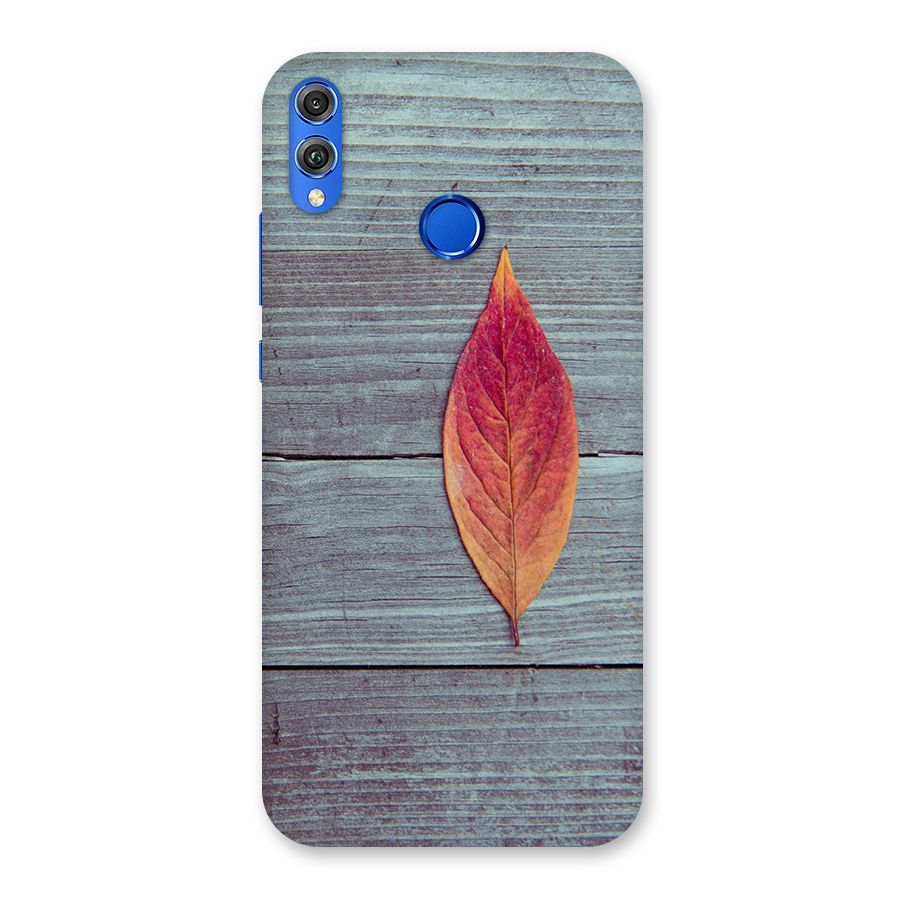 Classic Wood Leaf Back Case for Honor 8X
