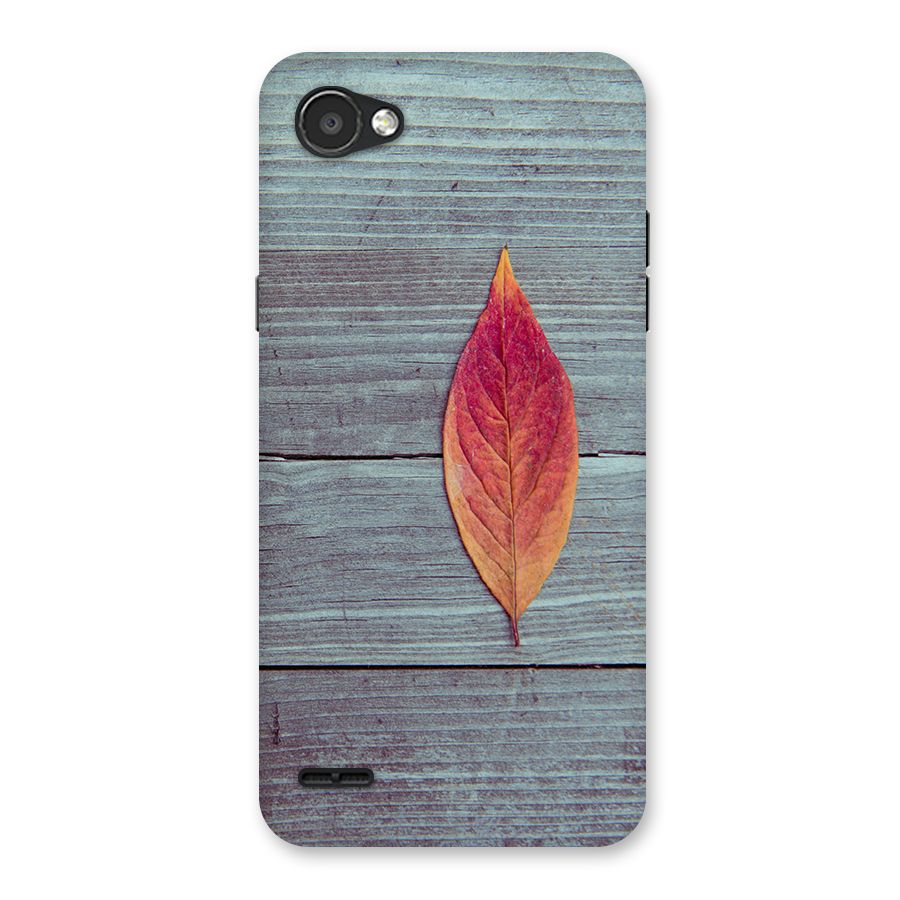 Classic Wood Leaf Back Case for LG Q6