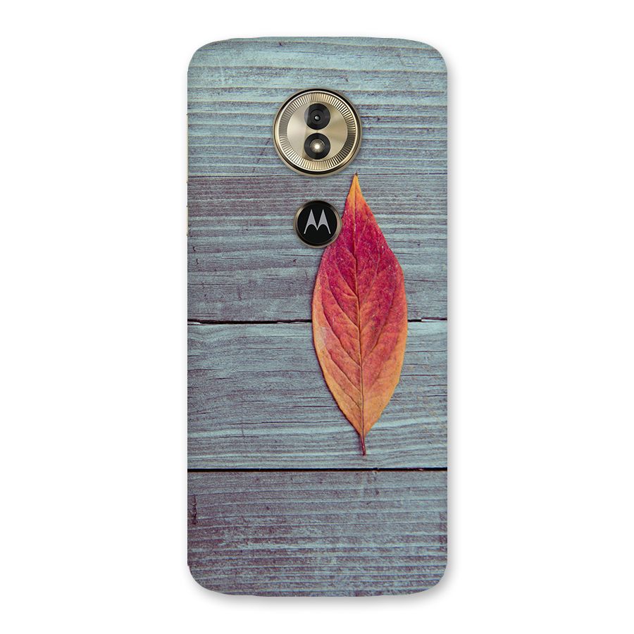 Classic Wood Leaf Back Case for Moto G6 Play