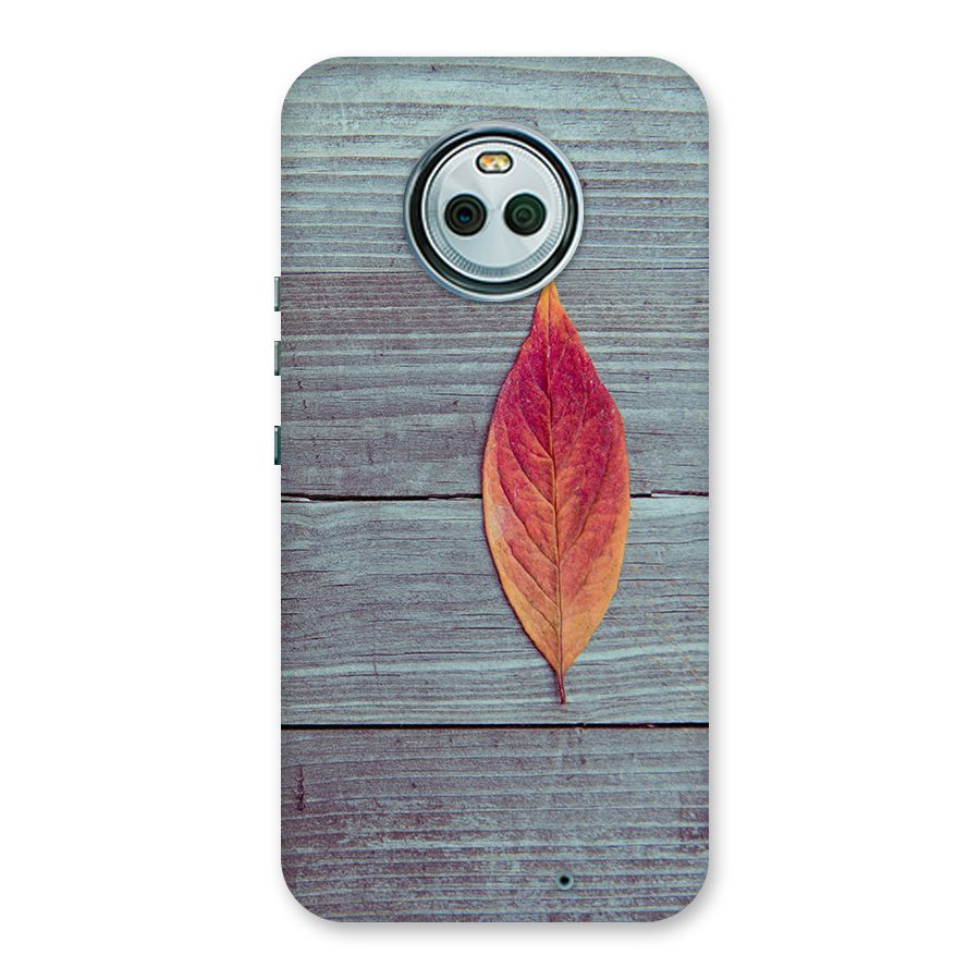 Classic Wood Leaf Back Case for Moto X4