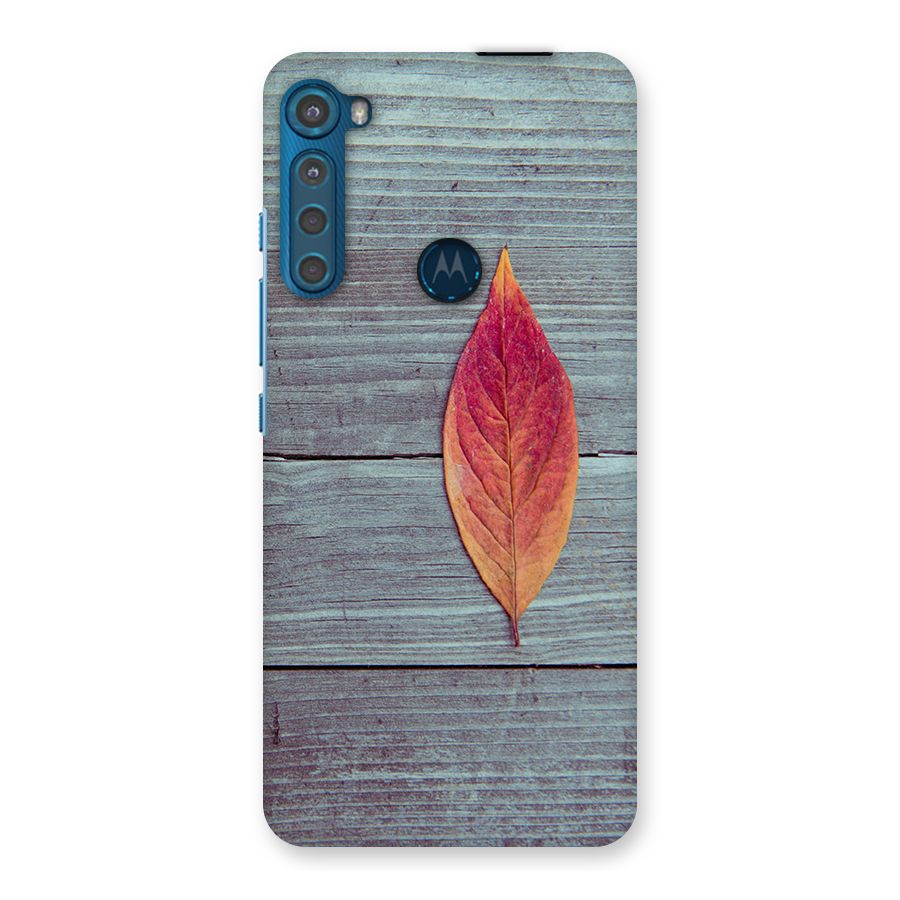 Classic Wood Leaf Back Case for Motorola One Fusion Plus