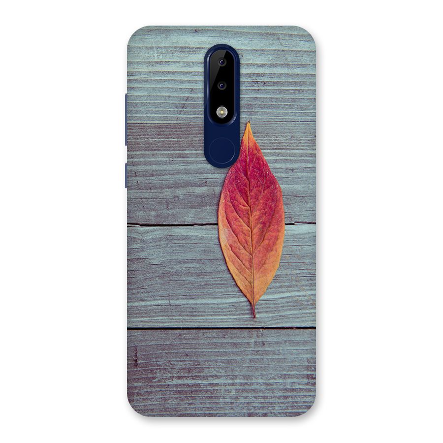 Classic Wood Leaf Back Case for Nokia 5.1 Plus
