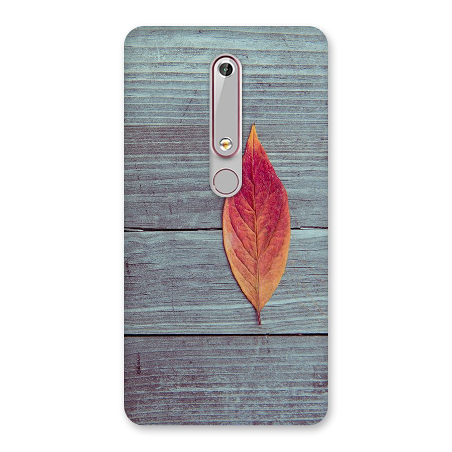 Classic Wood Leaf Back Case for Nokia 6.1