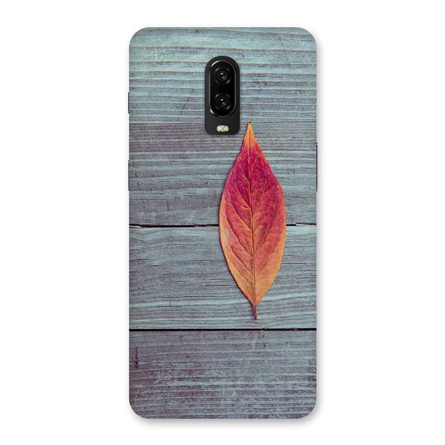 Classic Wood Leaf Back Case for OnePlus 6T