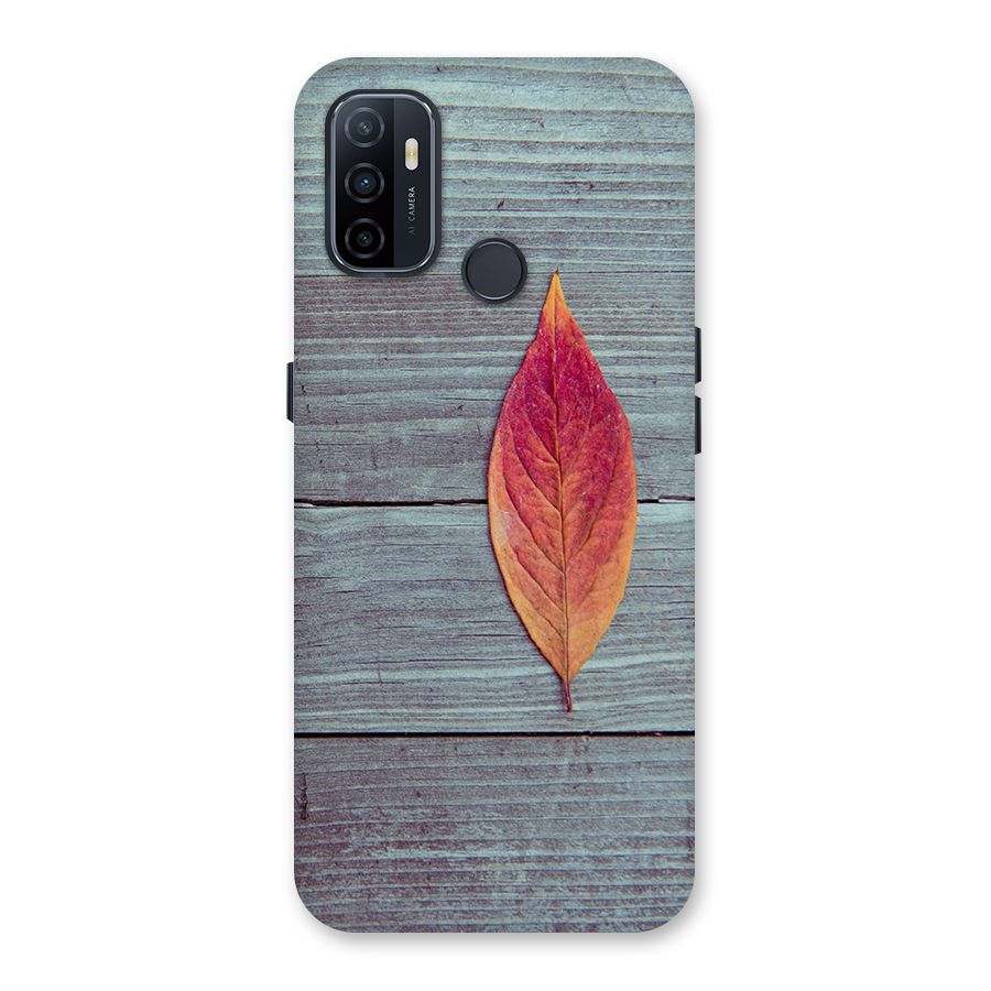 Classic Wood Leaf Back Case for Oppo A32
