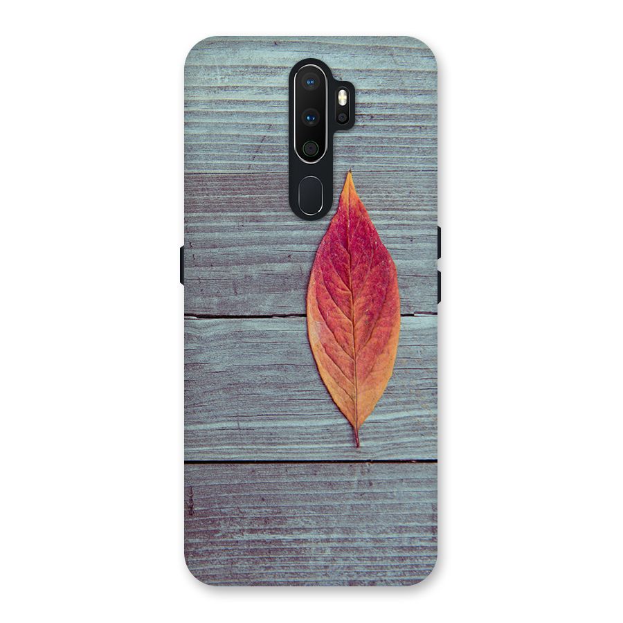 Classic Wood Leaf Back Case for Oppo A5 (2020)