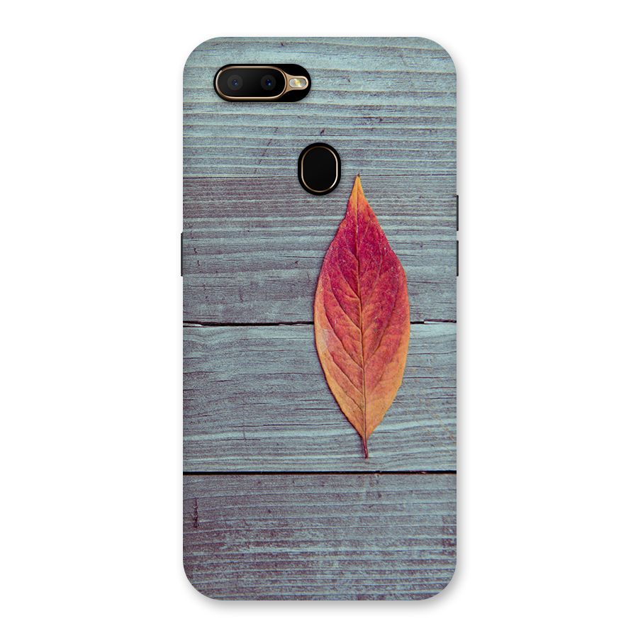 Classic Wood Leaf Back Case for Oppo A5s