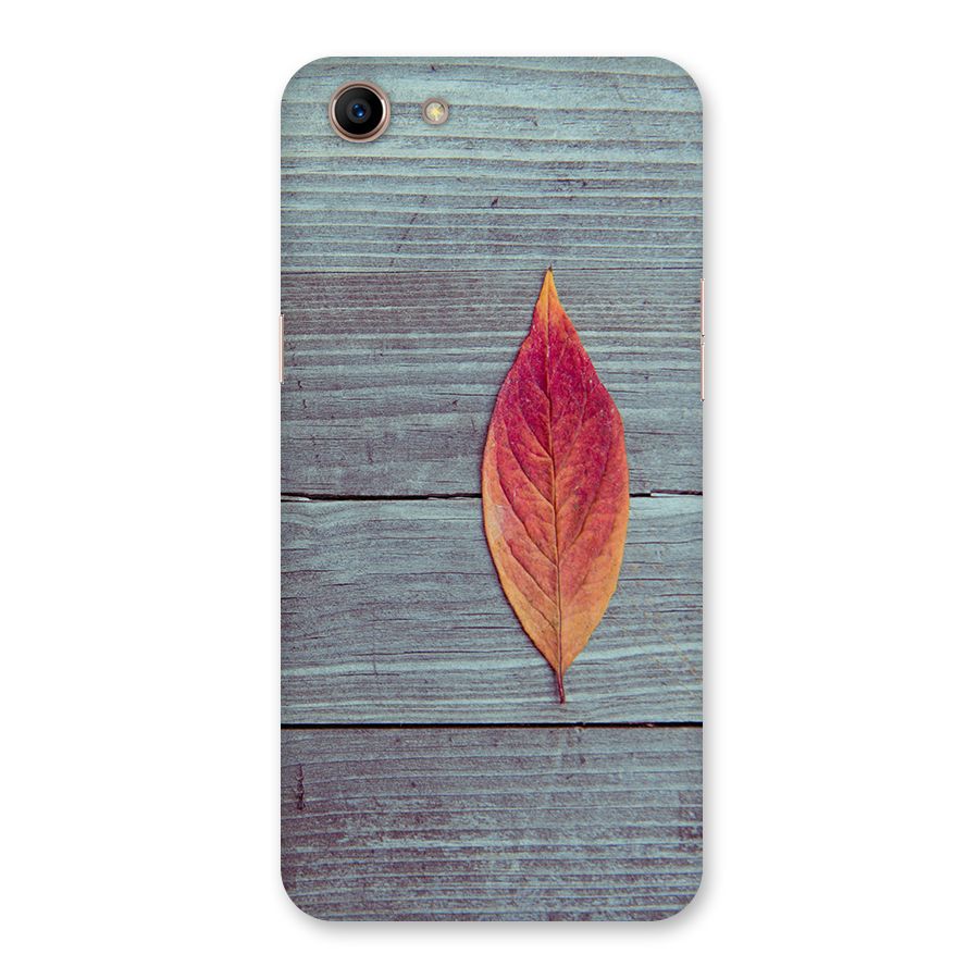 Classic Wood Leaf Back Case for Oppo A83 (2018)