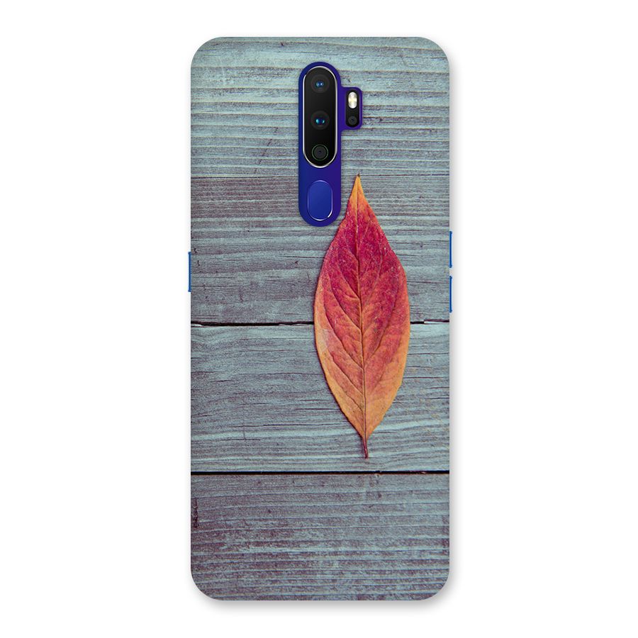 Classic Wood Leaf Back Case for Oppo A9 (2020)