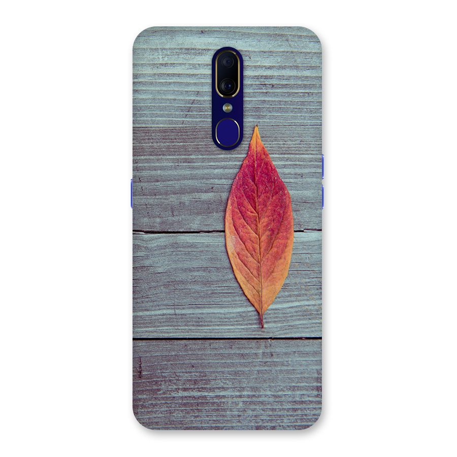Classic Wood Leaf Back Case for Oppo F11