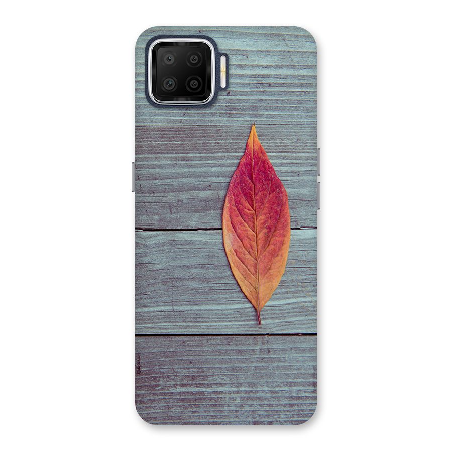 Classic Wood Leaf Back Case for Oppo F17