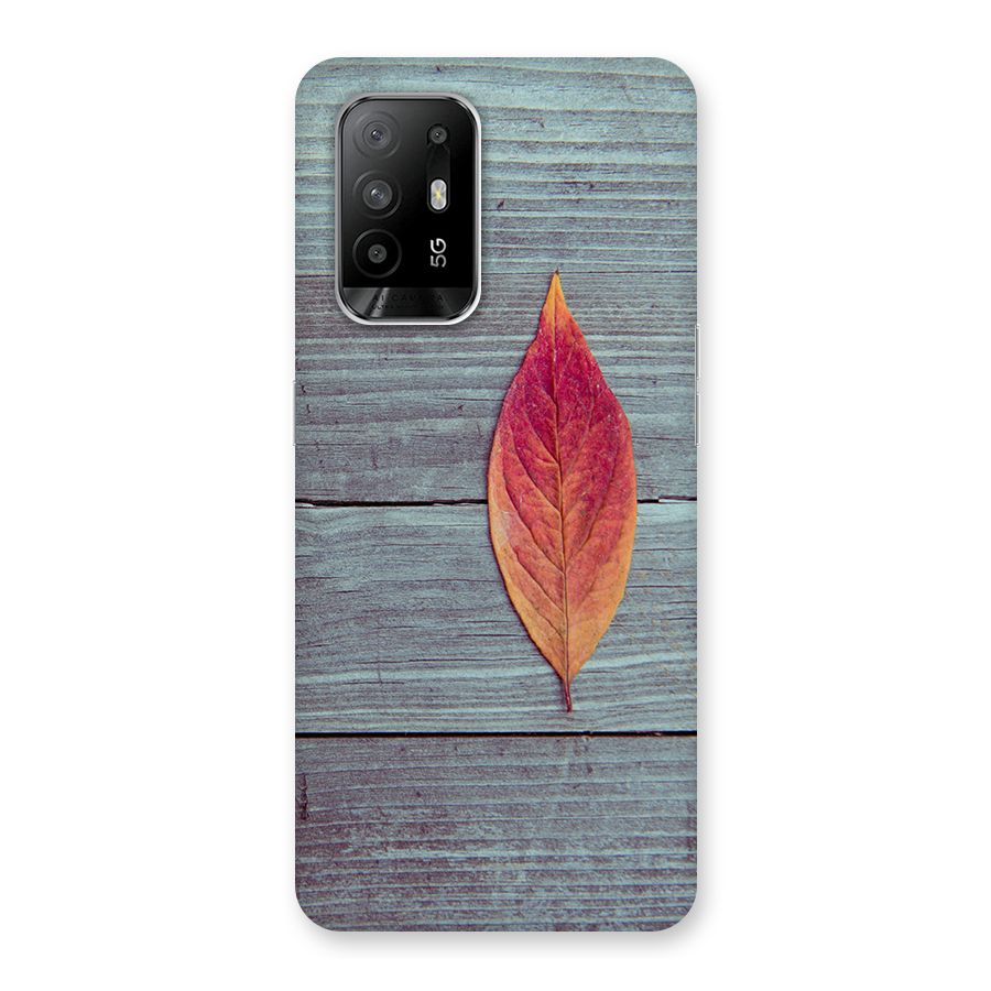 Classic Wood Leaf Back Case for Oppo F19 Pro Plus 5G