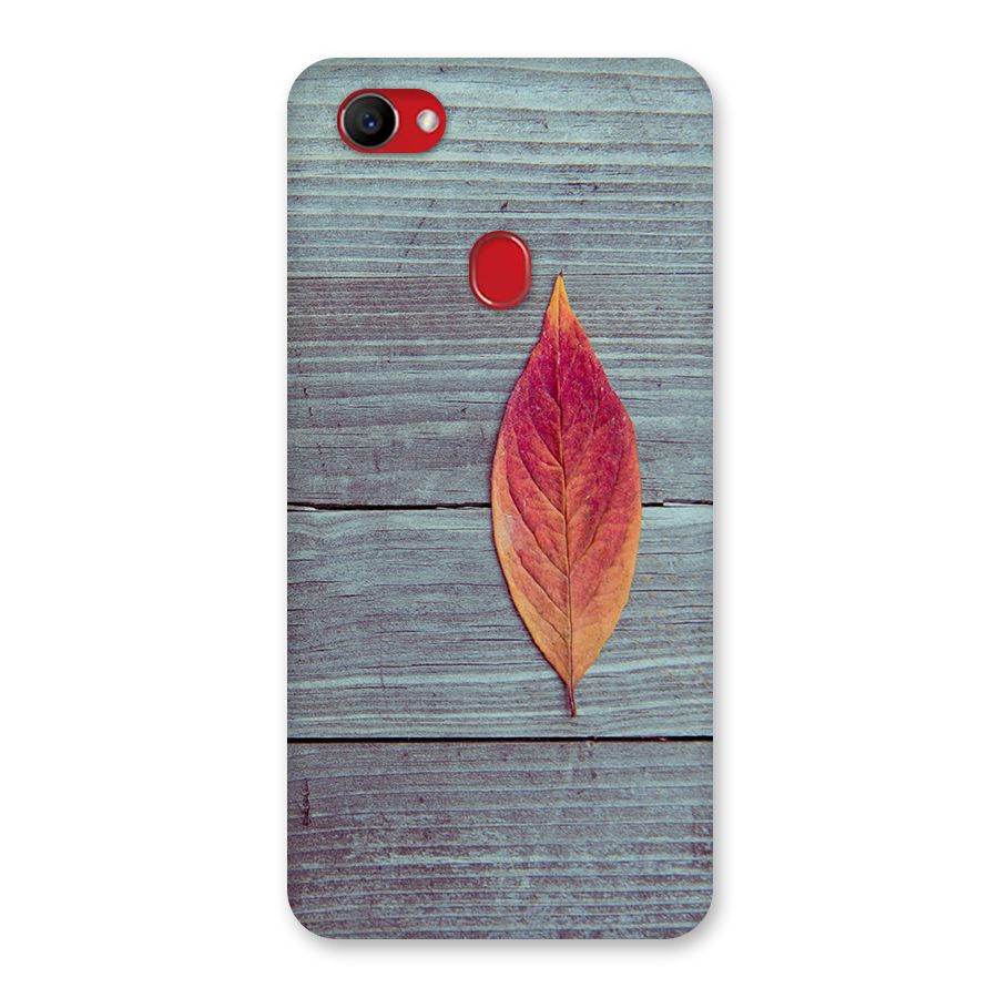 Classic Wood Leaf Back Case for Oppo F7