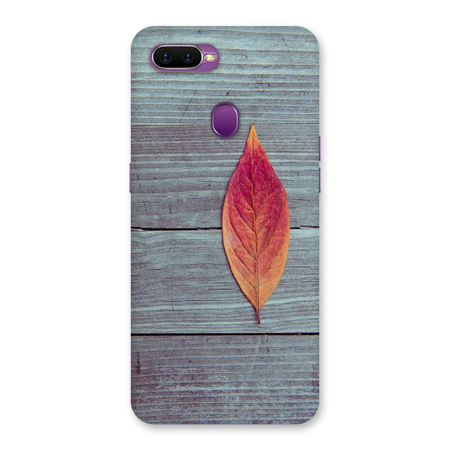 Classic Wood Leaf Back Case for Oppo F9