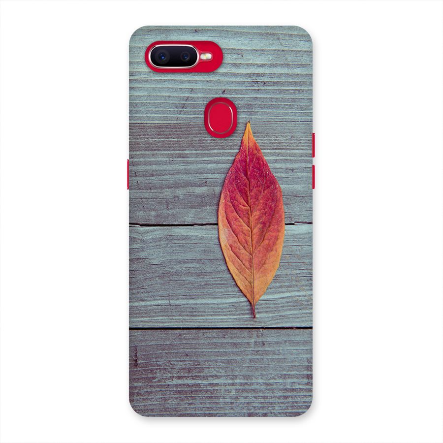 Classic Wood Leaf Back Case for Oppo F9 Pro