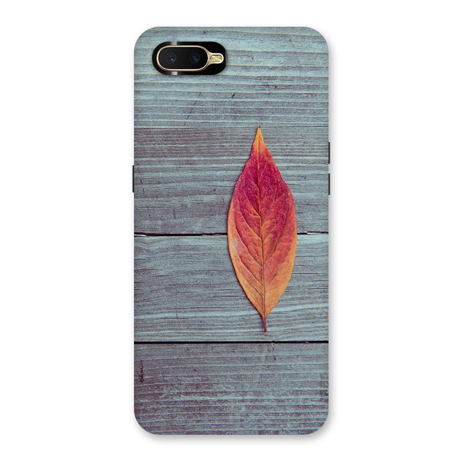 Classic Wood Leaf Back Case for Oppo K1