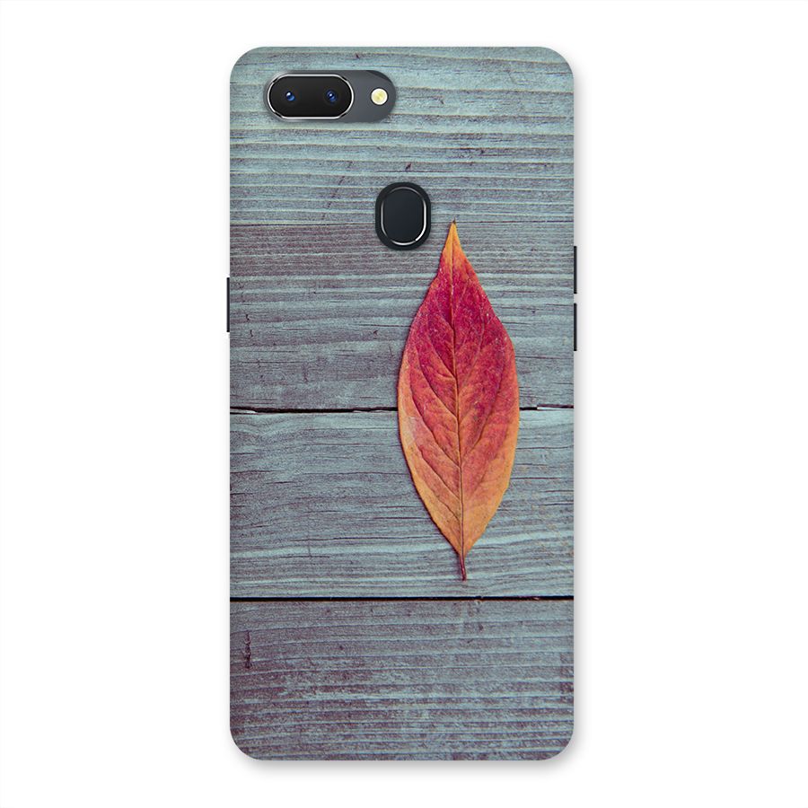 Classic Wood Leaf Back Case for Oppo Realme 2