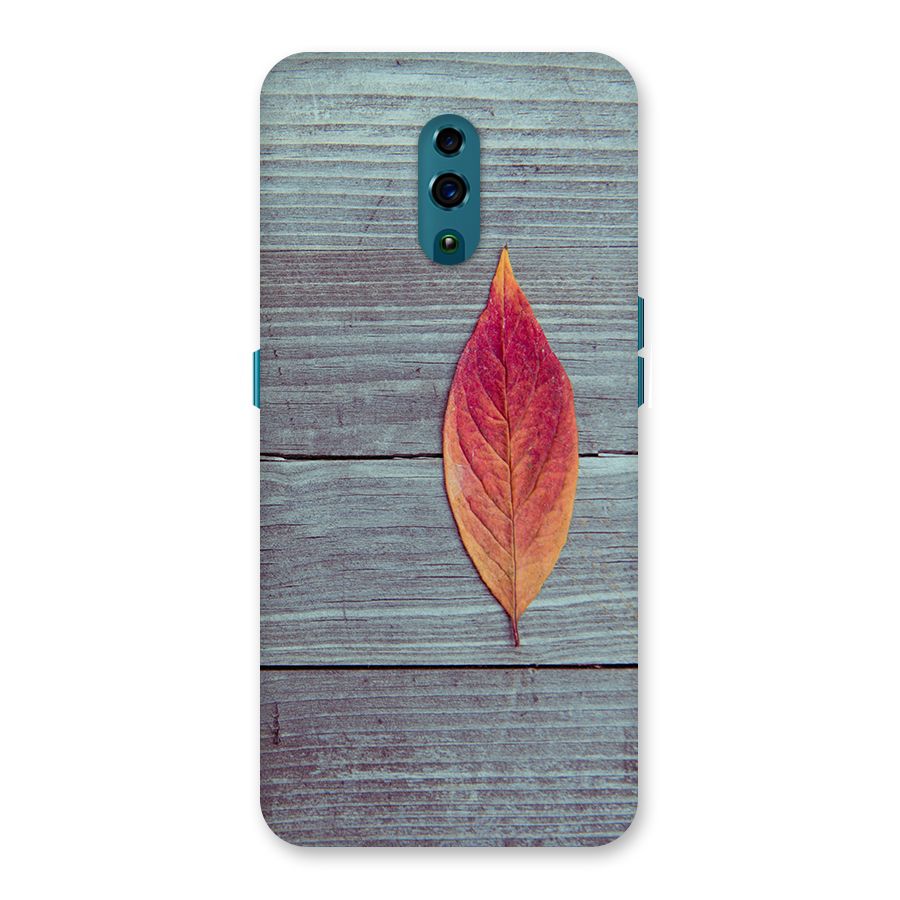 Classic Wood Leaf Back Case for Oppo Reno