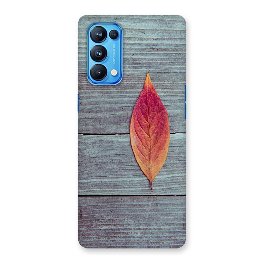 Classic Wood Leaf Back Case for Oppo Reno5 Pro 5G