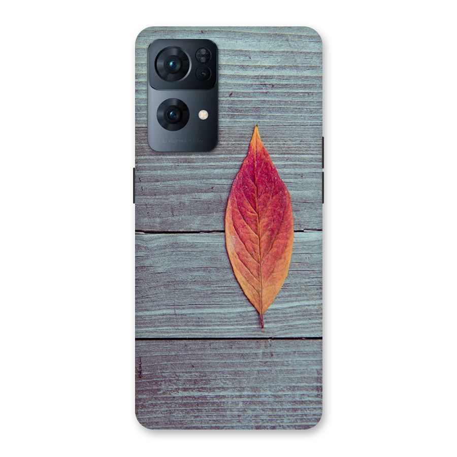 Classic Wood Leaf Back Case for Oppo Reno7 Pro 5G