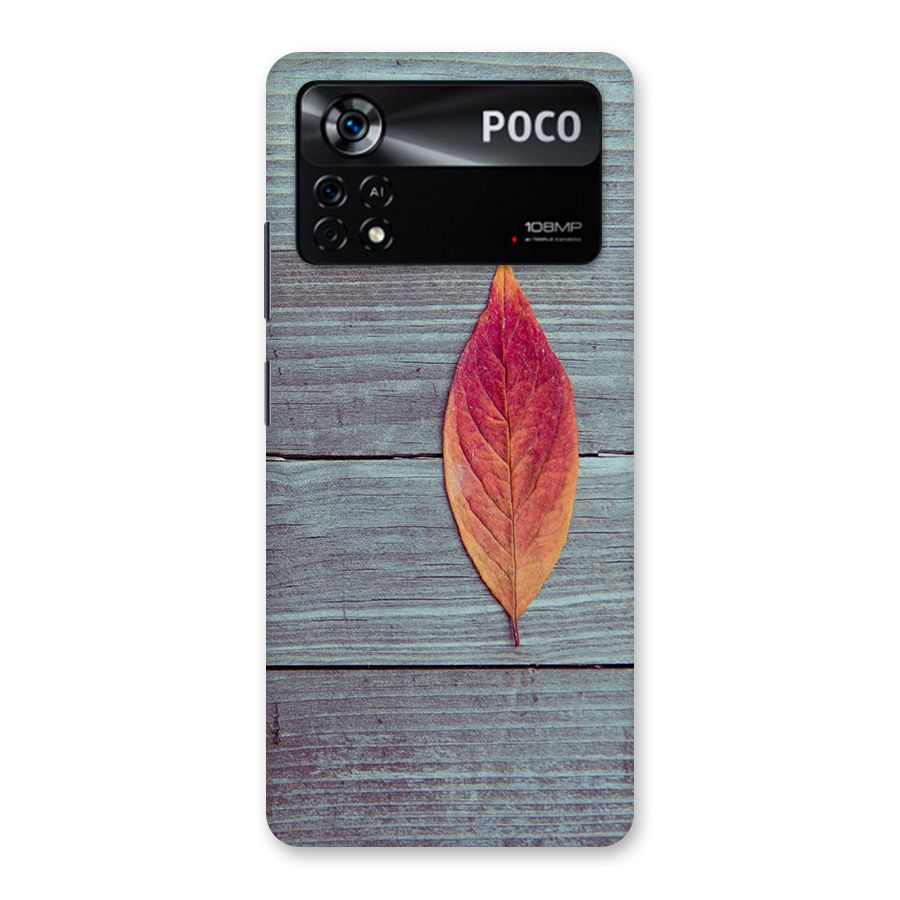 Classic Wood Leaf Back Case for Poco X4 Pro 5G