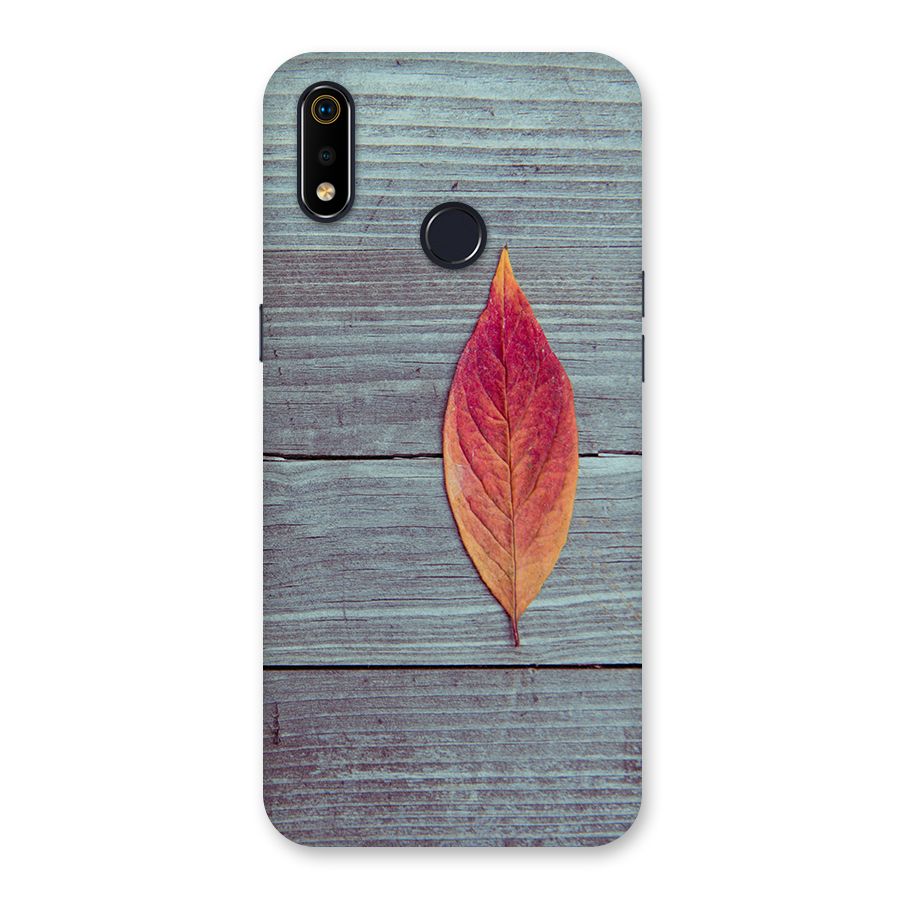 Classic Wood Leaf Back Case for Realme 3i