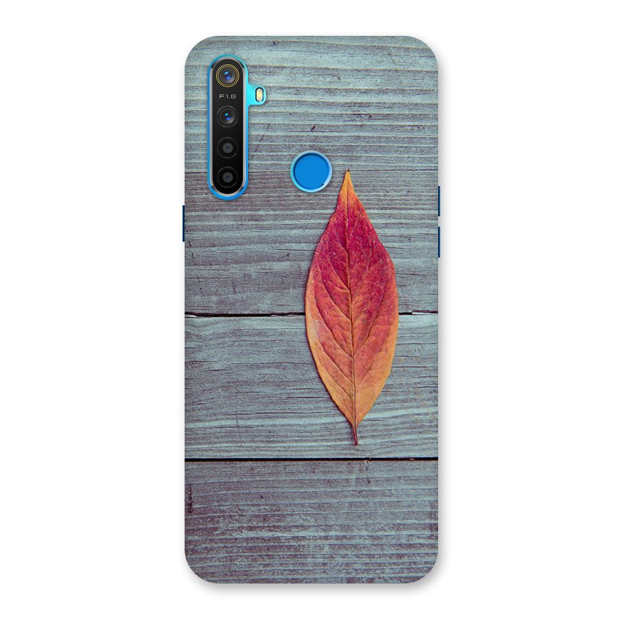Classic Wood Leaf Back Case for Realme 5
