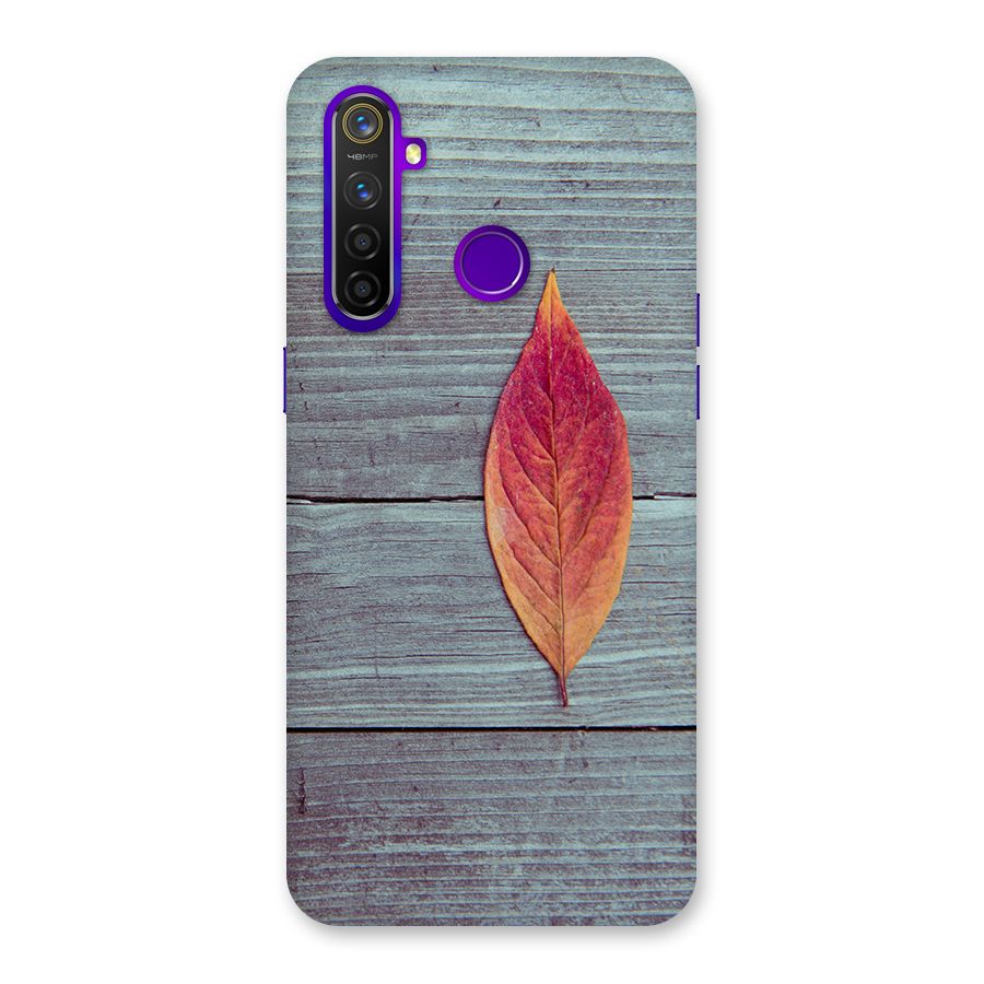Classic Wood Leaf Back Case for Realme 5 Pro