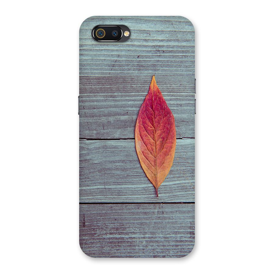 Classic Wood Leaf Back Case for Realme C2