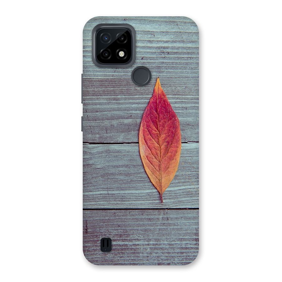 Classic Wood Leaf Back Case for Realme C21