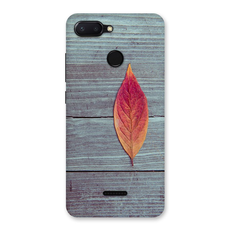 Classic Wood Leaf Back Case for Redmi 6