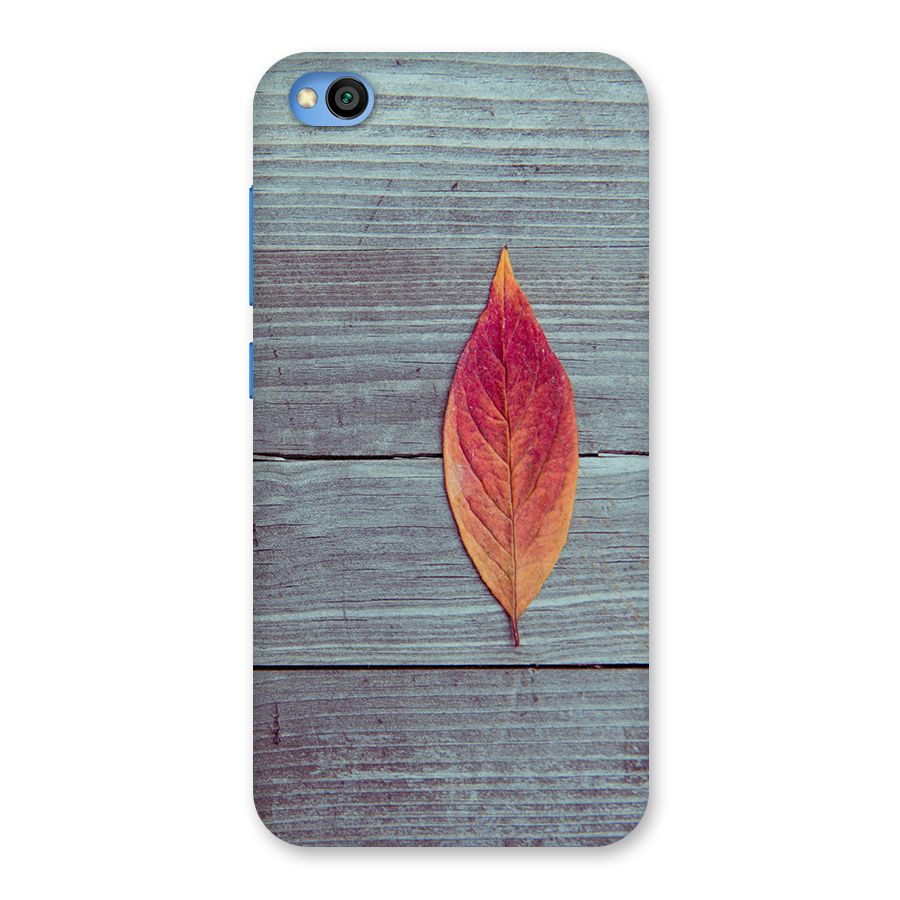 Classic Wood Leaf Back Case for Redmi Go