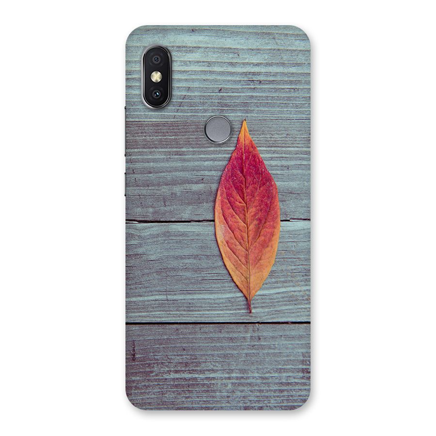 Classic Wood Leaf Back Case for Redmi Y2