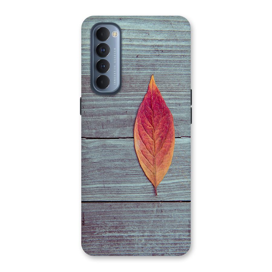 Classic Wood Leaf Back Case for Reno4 Pro