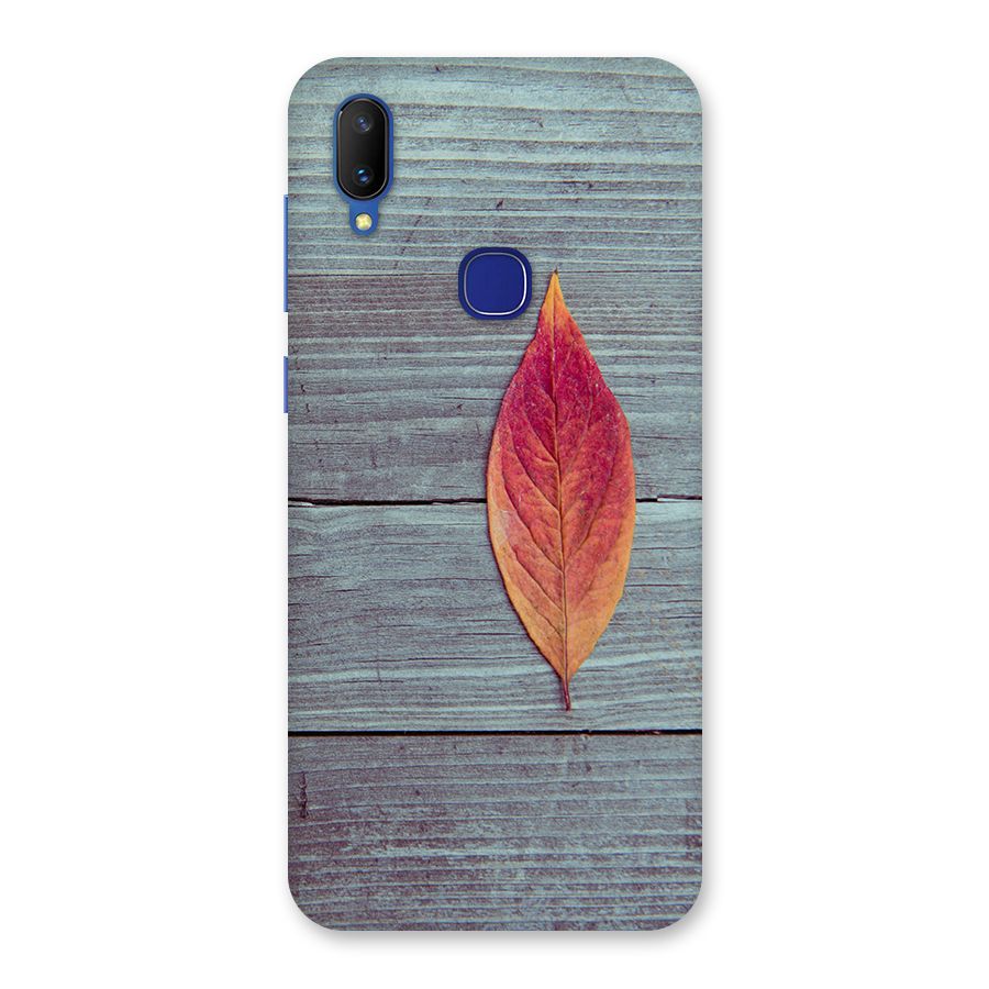 Classic Wood Leaf Back Case for Vivo V11