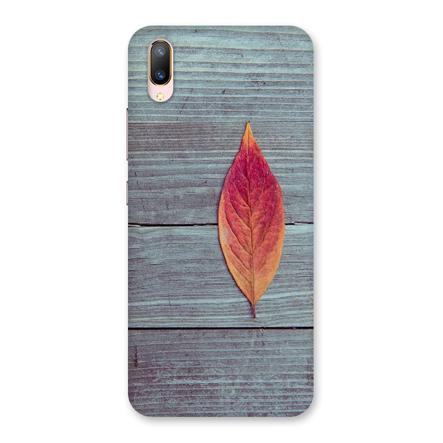 Classic Wood Leaf Back Case for Vivo V11 Pro