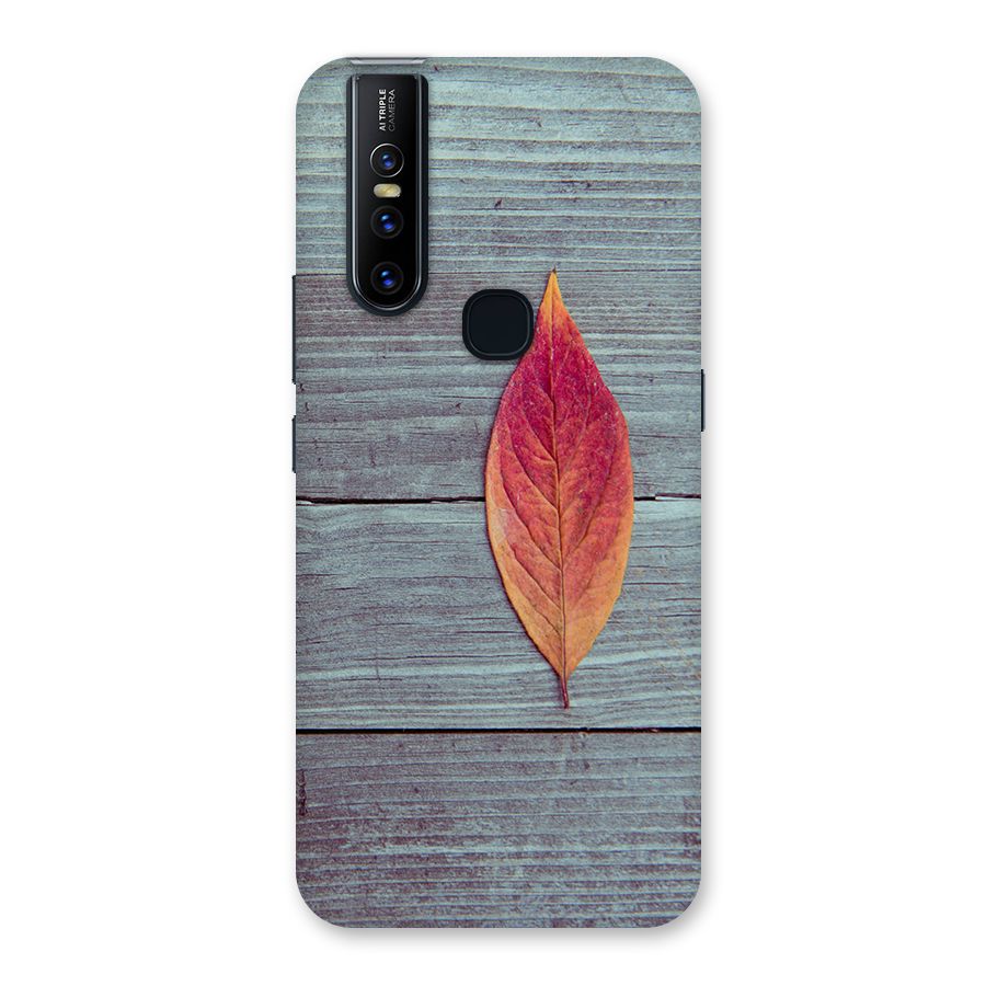 Classic Wood Leaf Back Case for Vivo V15