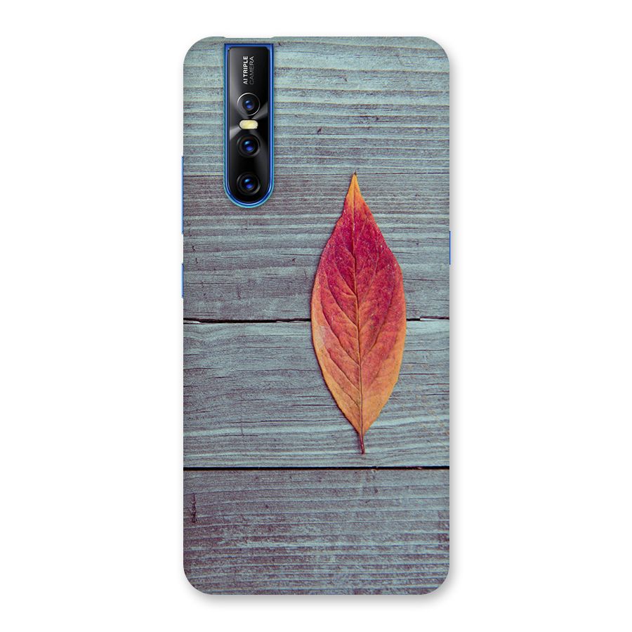 Classic Wood Leaf Back Case for Vivo V15 Pro
