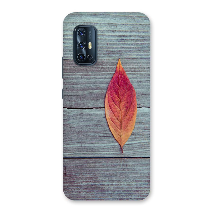Classic Wood Leaf Back Case for Vivo V17