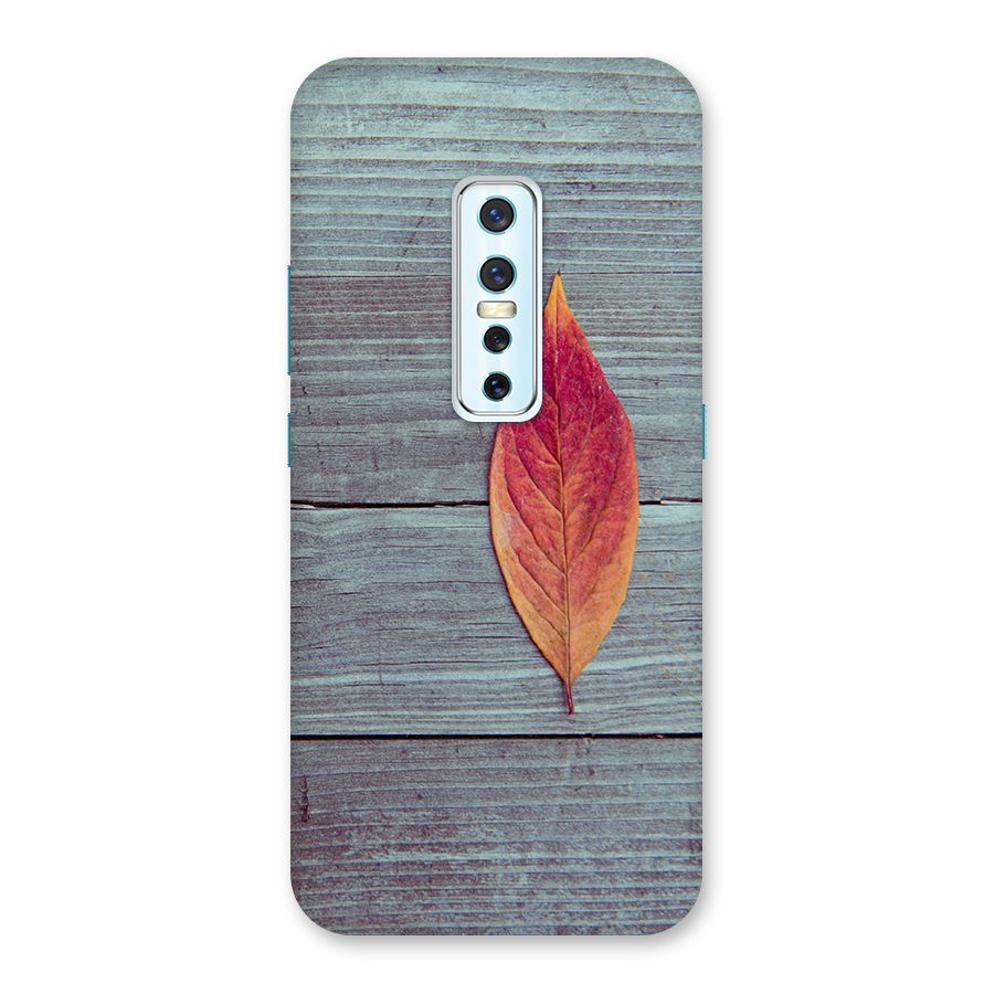 Classic Wood Leaf Back Case for Vivo V17 Pro