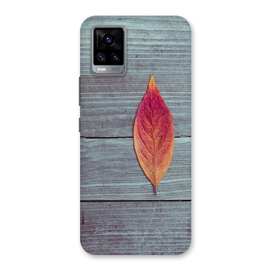 Classic Wood Leaf Back Case for Vivo V20