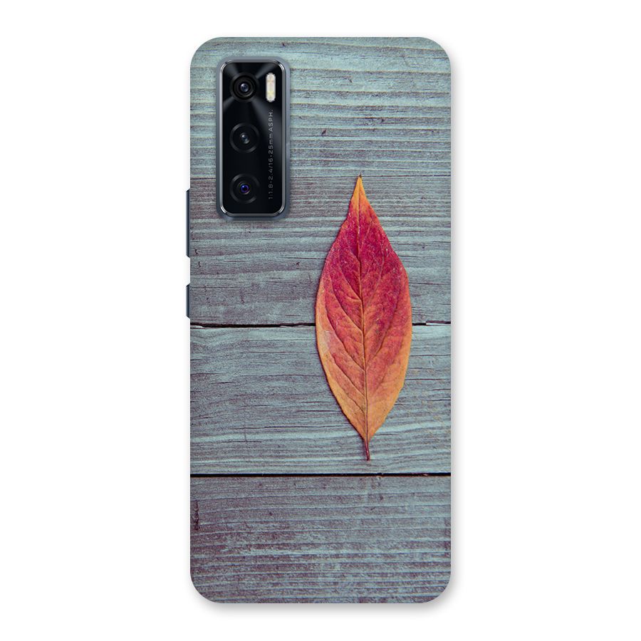 Classic Wood Leaf Back Case for Vivo V20 SE